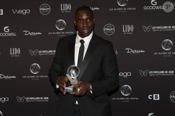 Omar Sy à la press Room de la 11ème cérémonie des Globes de Cristal au Lido à Paris le 30 janvier 2017. © CVS / Bestimage