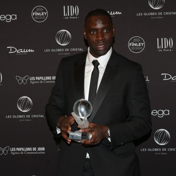 Omar Sy à la press Room de la 11ème cérémonie des Globes de Cristal au Lido à Paris le 30 janvier 2017. © CVS / Bestimage