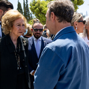 L'animateur, sombre et solennel, a apporté son soutien à la famille
Stephane Bern aux funérailles de son ami Michel de Grèce, jeudi 1er aout 2024 à Athènes. Photo by Ammar Abd Rabbo/ABACAPRESS.COM