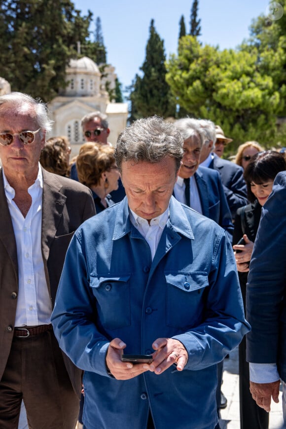 Il était pour rappel très proche du prince
Stephane Bern aux funérailles de son ami Michel de Grèce, jeudi 1er aout 2024 à Athènes. Photo by Ammar Abd Rabbo/ABACAPRESS.COM