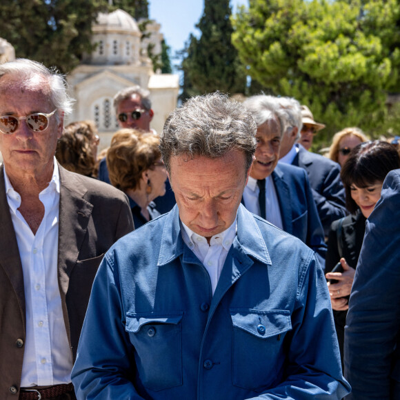 Il était pour rappel très proche du prince
Stephane Bern aux funérailles de son ami Michel de Grèce, jeudi 1er aout 2024 à Athènes. Photo by Ammar Abd Rabbo/ABACAPRESS.COM