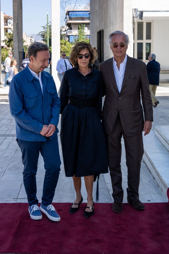 Stephane Bern aux funérailles de son ami Michel de Grèce, jeudi 1er aout 2024 à Athènes. Photo by Ammar Abd Rabbo/ABACAPRESS.COM