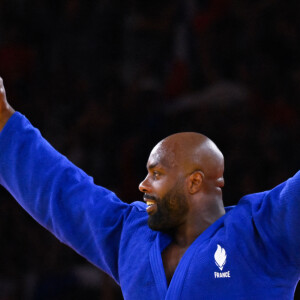 Teddy Riner sacré champion olympique en + de 100 kg au judo, aux Jeux olympiques de Paris, à l'Arena Champ de Mars le 2 août 2024 à Paris © Federico Pestellini / DPPI / Panoramic / Bestimage