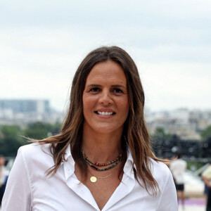 Laure Manaudou a craqué en direct
Laure Manaudou à Paris le 26 juillet 2024, juste avant la cérémonie d'ouverture des Jeux Olympiques de Paris. Photo by Christophe Petit Tesson/PA/ABACAPRESS.COM