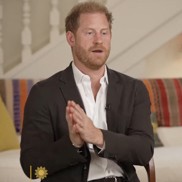 Le prince Harry, duc de Sussex et Meghan Markle, duchesse de Sussex, lors d'une interview pour l'émission CBS News Sunday Morning, diffusée le 4 août 2024.