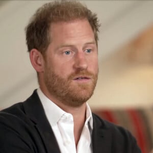 Le prince Harry, duc de Sussex et Meghan Markle, duchesse de Sussex, lors d'une interview pour l'émission CBS News Sunday Morning, diffusée le 4 août 2024.