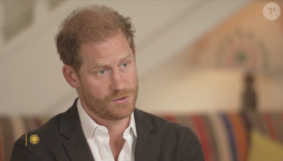 Le prince Harry, duc de Sussex et Meghan Markle, duchesse de Sussex, lors d'une interview pour l'émission CBS News Sunday Morning, diffusée le 4 août 2024. 