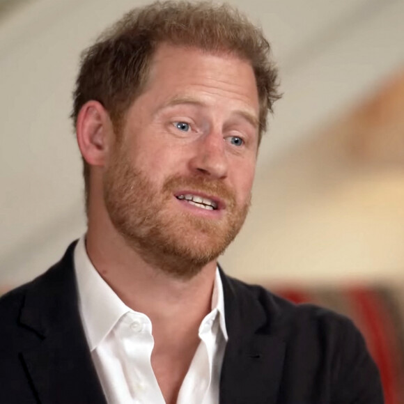 Le prince Harry, duc de Sussex et Meghan Markle, duchesse de Sussex, lors d'une interview pour l'émission CBS News Sunday Morning, diffusée le 4 août 2024. 