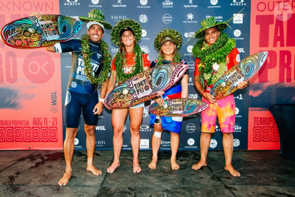 Kauli Vaast - Compétition de surf "Tahiti Pro Teahupo'o" à Tahiti. Le 19 août 2022 © World Surf League) / Zuma Press / Bestimage