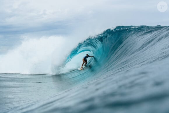 Kauli Vaast - Compétition de surf "Tahiti Pro Teahupo'o" à Tahiti. Le 17 août 2022 © Damien Poullenot-World Surf League : Zuma Press / Bestimage