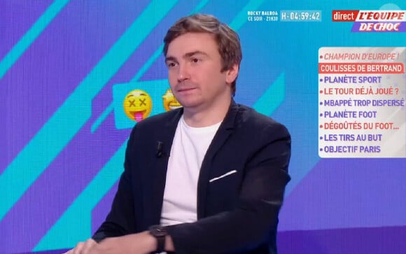 Après six ans de bons et loyaux services, Bertrand Latour quitte L'Equipe pour Canal+
Bertrand Latour sur le plateau de "L'Equipe de choc"