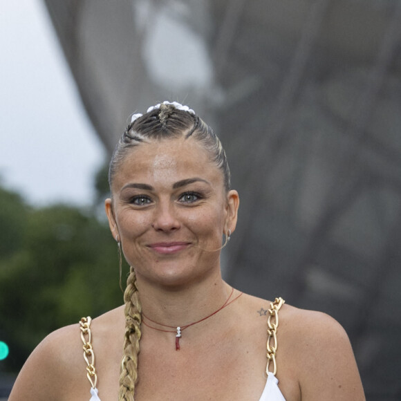 Laure Boulleau - Photocall du dîner "Prelude pour les JO" à la Fondation Vuitton à Paris, France, le 25 juillet 2024. © Olivier Borde/Bestimage 