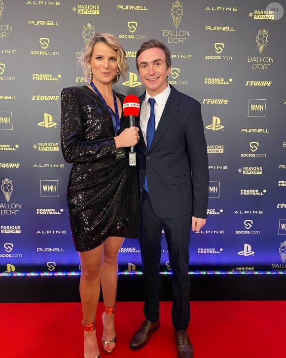 Bertrand Latour immortalisé avec France Pierron sur Instagram à la soirée du Ballon d'or