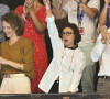 La ministre démissionnaire de la Culture déjà a assisté à de nombreuses épreuves
Rachida Dati encouragent les athlètes francais en tribunes, lors des Jeux Olympiques. Alain Guizard /ABACAPRESS.COM