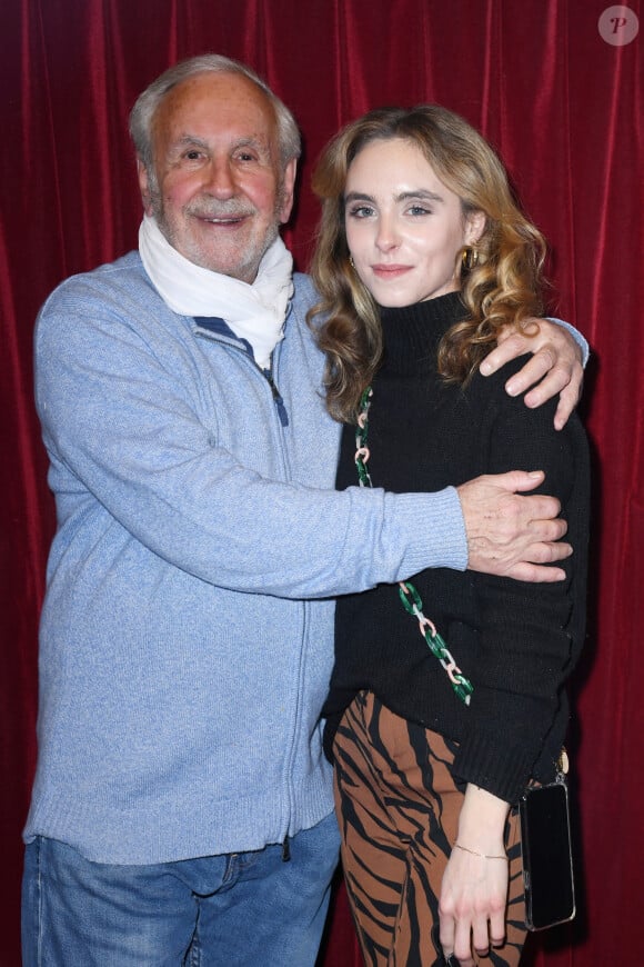 Semi-exclusif - Patrice Laffont et sa fille Mathilde - Générale de la pièce "Phèdre Inattendue" au théâtre du Ranelagh à Paris le 3 avril 2023. © Giancarlo Gorassini/Bestimage