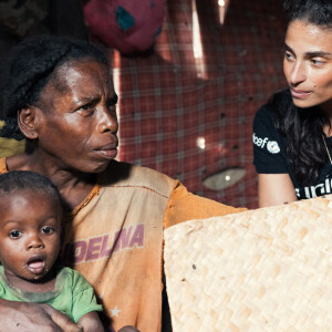 Tatiana Silva est en mission pour l'Unicef dans le sud de Madagascar en Avril 2023. © Arnaud Juherian / Unicef via Bestimage 