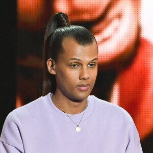 Le chanteur Stromae (Artiste masculin et Album "Multitude") lors de la 38ème cérémonie des Victoires de la musique à la Seine musicale de Boulogne-Billancourt, France, le 10 février 2023. © Coadic Guirec/Bestimage 