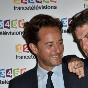 Tex et Nathanaël de Rincquesen lors de la conférence de presse 2017/2018 de France Télévisions à Paris, le 5 juillet 2017. Alban Wyters/ABACAPRESS.COM