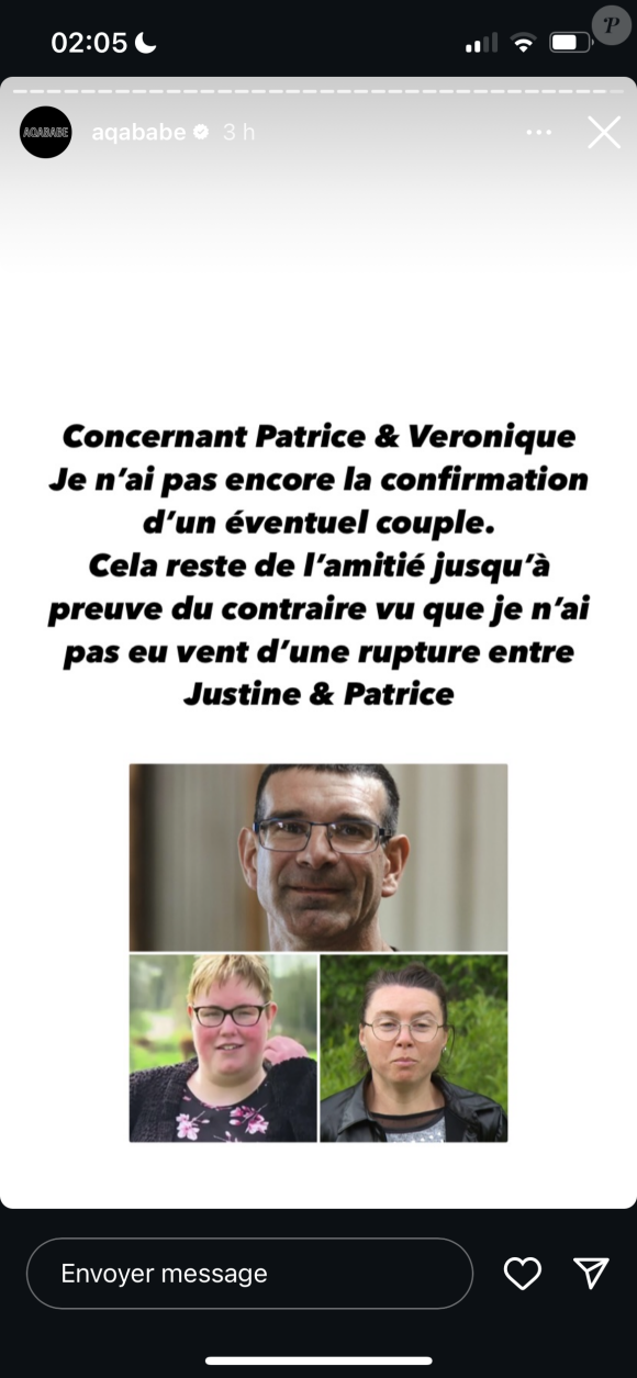 Pour l'heure, impossible de savoir si Patrice et Justine sont séparés...
Des nouvelles de Patrice et Justine, couple phare de "L'amour est dans le pré".