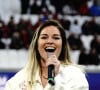 Les deux tourtereaux se sont rencontrés alors que le rugbyman disputait une rencontre et qu'elle chantait en avant-match.
Sophie Tapie lors de la 23 ème journée de championnat de rugby du TOP14 RC Toulon - Toulouse au stade vélodrome à Marseille, le 23 avril 2022