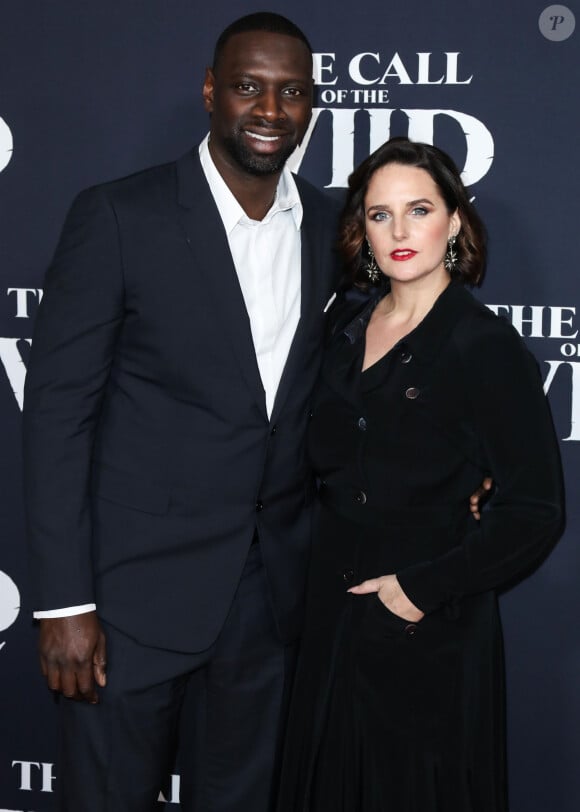 Omar Sy et sa femme Hélène à la première du film "The Call of the Wild" à Los Angeles, le 13 février 2020. 