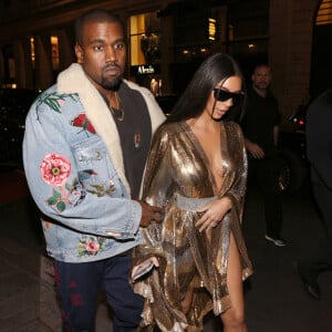 Exclusif - Kim Kardashian et Kanye West se rendent au restaurant "Le Costes" à Paris, le 29 septembre 2016. 