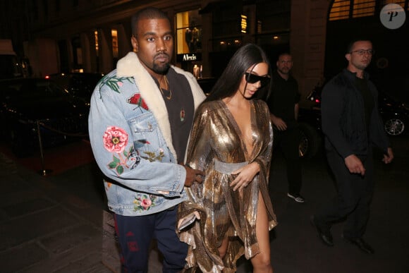 Exclusif - Kim Kardashian et Kanye West se rendent au restaurant "Le Costes" à Paris, le 29 septembre 2016. 