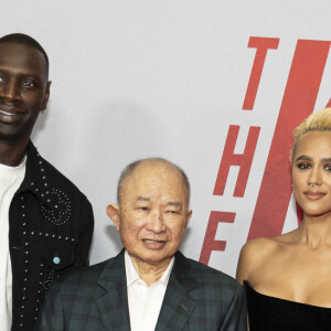 Omar Sy, John Woo et Nathalie Emmanuel à l'avant-première de "The Killer" à Los Angeles le 14 août 2024. Photo by Corine Solberg/SPUS/ABACAPRESS.COM