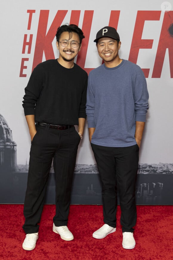 Daniel Omoto et Ryan Omoto à l'avant-première de "The Killer" à Los Angeles le 14 août 2024. Photo by Corine Solberg/SPUS/ABACAPRESS.COM