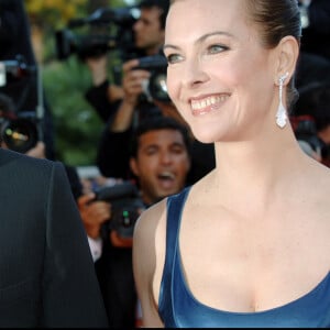 CAROLE BOUQUET ET SON FILS DIMITRI RASSAM - MONTEE DES MARCHES POUR LA CLOTURE DU FESTIVAL DU FILM DE CANNES