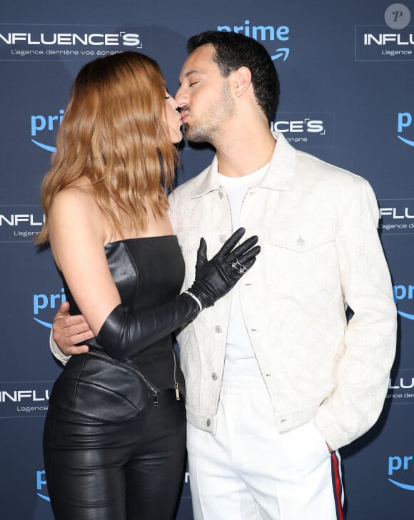 Iris Mittenaere (Miss France 2016 et Miss Univers 2016) et son fiancé Diego El Glaoui - Avant-première de la série Influence(s) sur Amazon Prime Video au cinéma le Silencio des Prés à Paris le 26 février 2024. © Coadic Guirec/Bestimage