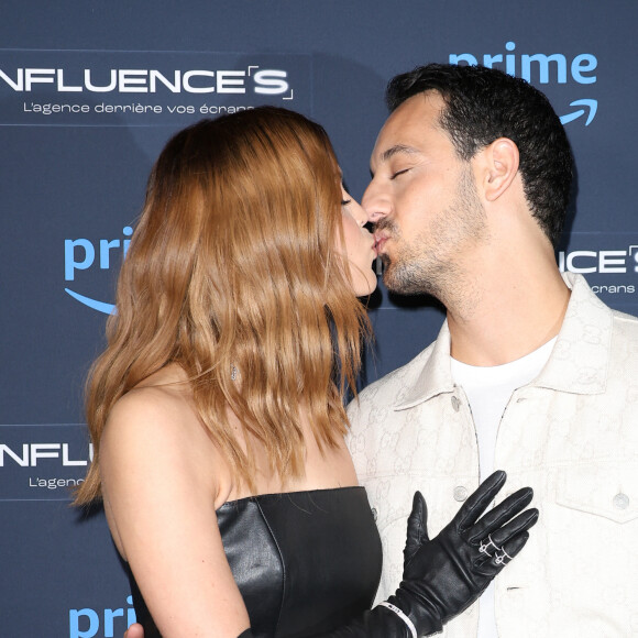 Iris Mittenaere (Miss France 2016 et Miss Univers 2016) et son fiancé Diego El Glaoui - Avant-première de la série Influence(s) sur Amazon Prime Video au cinéma le Silencio des Prés à Paris le 26 février 2024. © Coadic Guirec/Bestimage