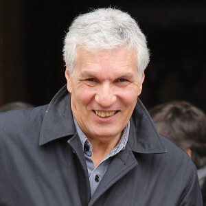 Rachid Arhab quittant la cérémonie des obsèques d'Hervé Bourges à l'église Saint Eustache à Paris, France, le 2 mars 2020. Photo par Nasser Berzane/ABACAPRESS.COM