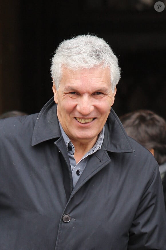 Rachid Arhab quittant la cérémonie des obsèques d'Hervé Bourges à l'église Saint Eustache à Paris, France, le 2 mars 2020. Photo par Nasser Berzane/ABACAPRESS.COM