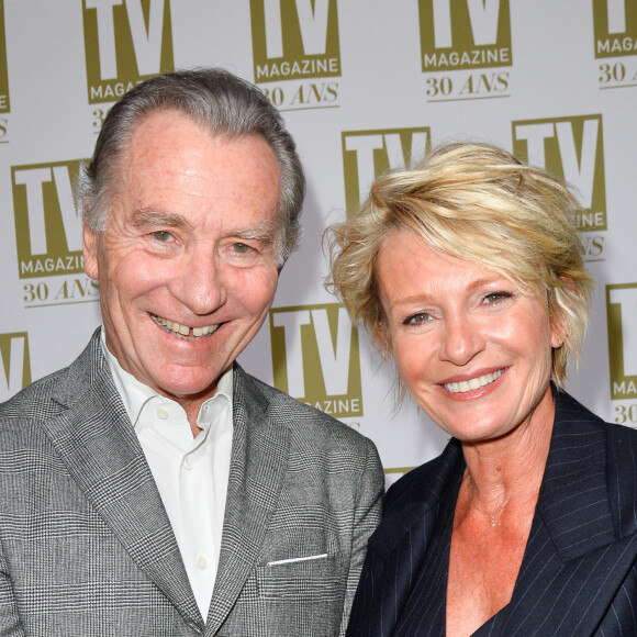 À noter que les amoureux ont prévu de se marier tout prochainement.
Exclusif - William Leymergie et Sophie Davant - Soirée d'anniversaire des 30 ans de TV Magazine au Pavillon des Champs-Elysées à Paris le 17 octobre 2017. © Coadic Guirec/Bestimage