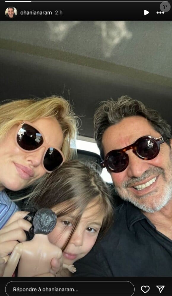 Adriana Karembeu réunie avec son ex Aram Ohanian et leur fille Nina.