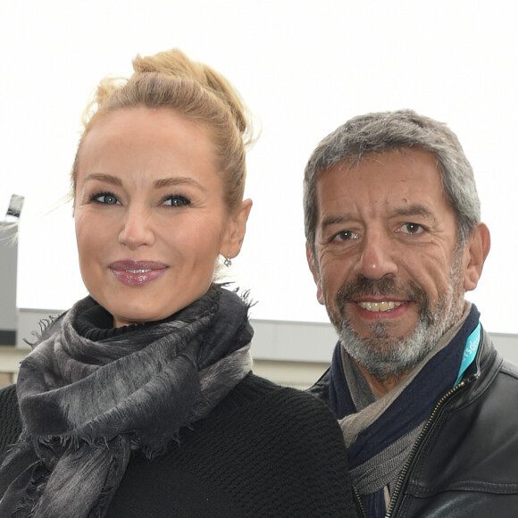 Adriana Karembeu enceinte et Michel Cymes - L'association "Premiers de cordée" organisait une journée Evasion où des milliers d'enfants ont participé à des ateliers sportifs encadrés par des parrains de renom au Stade de France à Saint-Denis le 16 mai 2018. Premiers de Cordée a été créée en 1999. Dans le cadre de son programme " Sport à l'Hôpital ", l'association propose gratuitement, tout au long de l'année, des initiations sportives pour les enfants hospitalisés. © Coadic Guirec/Bestimage