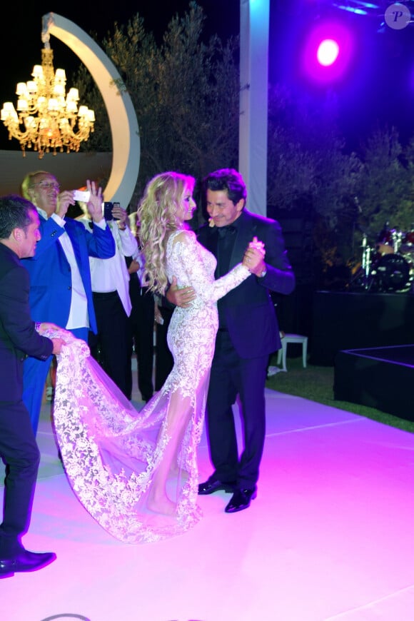 Exclusif - Fête du mariage de Adriana Karembeu et de Aram Ohanian au palais Rhoul à Marrakech, Maroc le 18 juin 2014. 