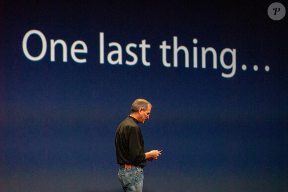 Steve Jobs, directeur général d'Apple, lors de la conférence mondiale des développeurs (WWDC) à San Francisco, Californie, le 11 juin 2007. (Photo Koichi Mitsui/AFLO)