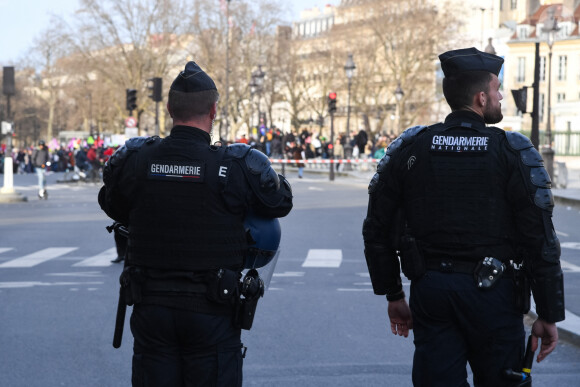 Manifestation entre Gambetta et Bastille lors de la journée internationale des droits des femmes à Paris, France, le 8 mars 2024. © Lionel Urman/Bestimage 