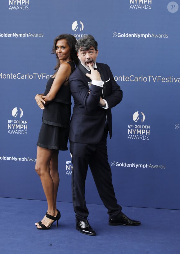 Stéphane Plaza et Karine le Marchand - Cérémonie de clôture du 61ème Festival de Télévision de Monte Carlo le 21 juin 2022. © Denis Guignebourg/Bestimage