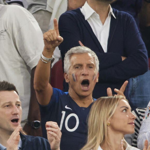 Nagui - Célébrités dans les tribunes du match du groupe D de l'Euro 2024 entre l'équipe de France face à l'Autriche (1-0) à Dusseldorf en Allemagne. © Cyril Moreau/Bestimage