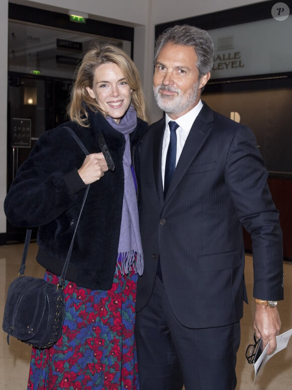 Julie Andrieu et son mari Stéphane Delajoux - Photocall de la représentation de "Dream Compagnie Julien Lestel" à la salle Pleyel à Paris le 16 janvier 2020. © Coadic Guirec-Pierre Perusseau/Bestimage