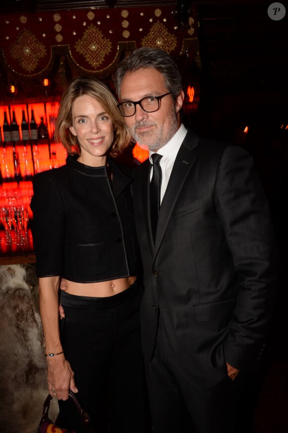 Exclusif - Stéphane Delajoux avec sa femme Julie Andrieu - After-party du film "Knock" au Raspoutine à Paris, le 16 octobre 2017. © Rachid Bellak/Bestimage 