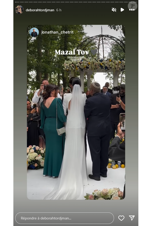 Mariage de Déborah Tordjman, chroniqueuse de "Touche pas à mon poste" sur C8.