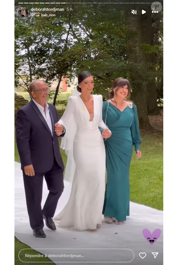 Mariage de Déborah Tordjman, chroniqueuse de "Touche pas à mon poste" sur C8.