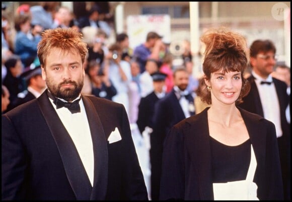 Anne Parillaud et Luc Besson - Festival de Cannes 1990 - Archives.