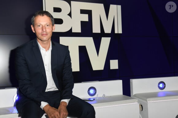 Marc-Olivier Fogiel, PDG de BFM.TV - Conférence de presse de rentrée de BFM.TV à Paris le 5 septembre. © Guirec Coadic / Bestimage