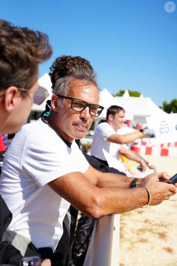 Exclusif - Paul Belmondo lors du marathon Karting Jules Bianchi (jour 1) au circuit Paul Ricard au Castellet, France, le 6 septembre 2024. © Anne-Sophie Guebey via Bestimage