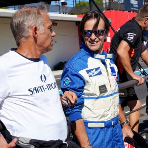 Exclusif - Alexandre Debanne, Paul Belmondo lors du marathon Karting Jules Bianchi (jour 1) au circuit Paul Ricard au Castellet, France, le 6 septembre 2024. © Anne-Sophie Guebey via Bestimage